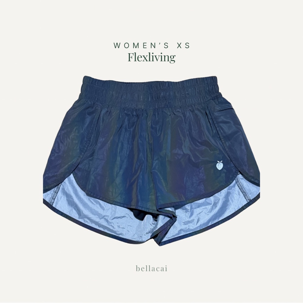 Flexliving | Iridescent High-Rise Lined Running Shorts XS